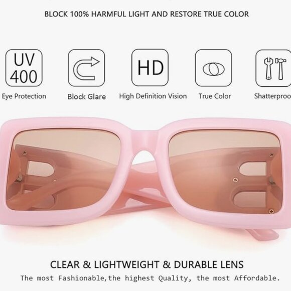 🎉Back in Stock!! Trendy 2024 Oversized Square Sunglasses - Picture 2 of 6